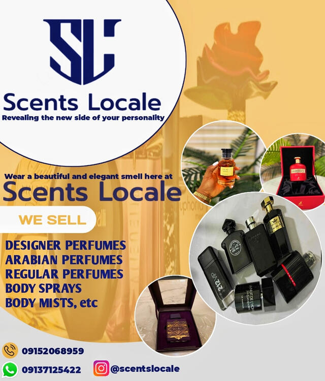 Perfume brand flyer